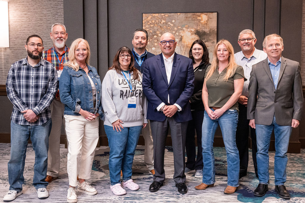 Diverse team working together on a project